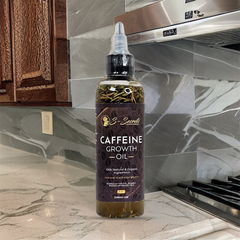 Caffeine Hair Growth Oil 4oz, Herbs, Biotin, Essential oils For All Hair Types