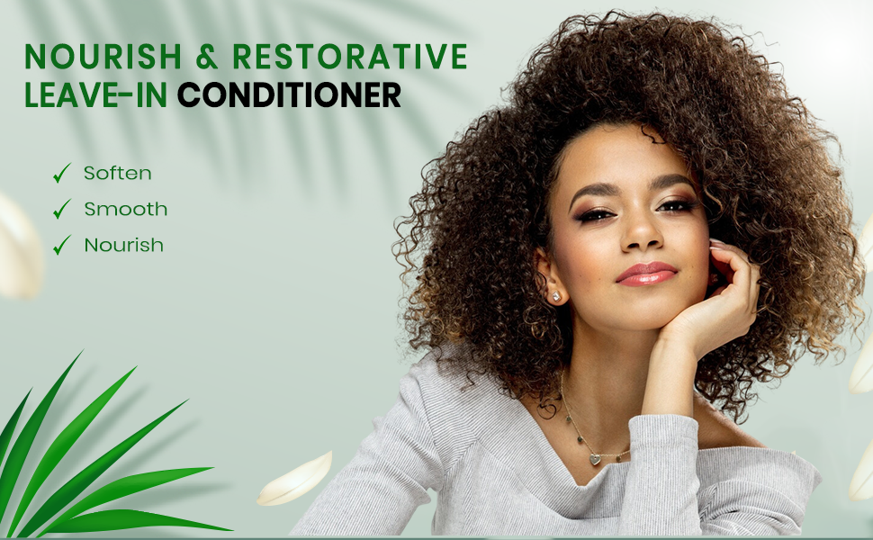 Leave-in Conditioner Treatment For All Hair Types Sulfates, Paraben, Silicone Free 12 oz