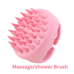 S-Secrets Scalp Massager Shampoo Brush with Soft Silicone Bristles for Hair Growth and Scalp Care, Shower Hair Brush Head Massager Scalp Scrubber Exfoliator for Dandruff, Men, Women Kids, Pink