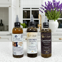 S-Secrets Ultimate Hair Growth Bundle - 3 Bottles x 2oz (6oz total) with Biotin, Ayuverdic Herbs, Essential oils, Saw Palmetto, Scalp Stimulator Oil
