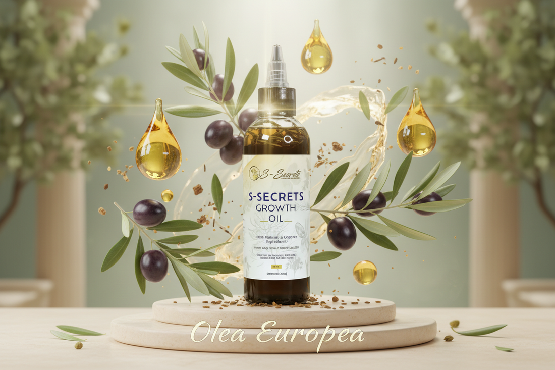 Unleash the Ancient Magic of Olea Europaea Olive Oil in S-Secrets Hair Growth Oil