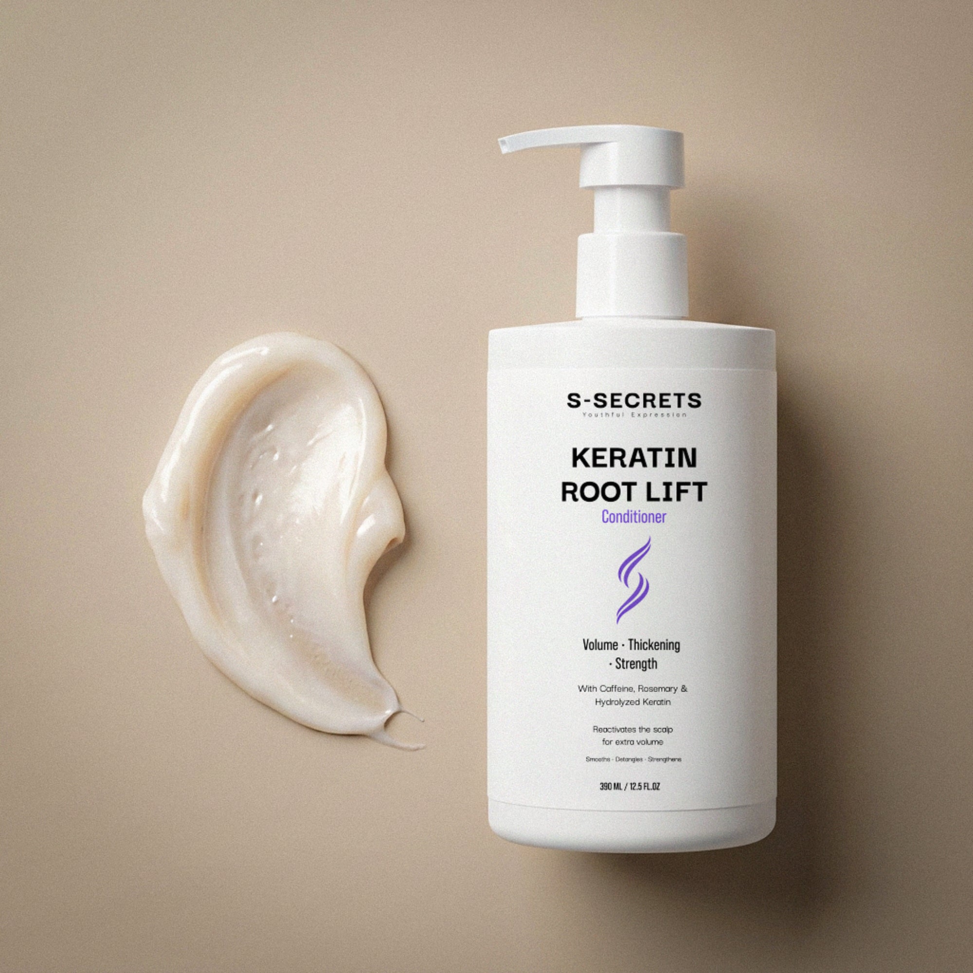 S-Secrets Keratin Root Lift Conditioner | Premium Non-Toxic, Volume, Thickness and Deep Nourishment | All Hair Types
