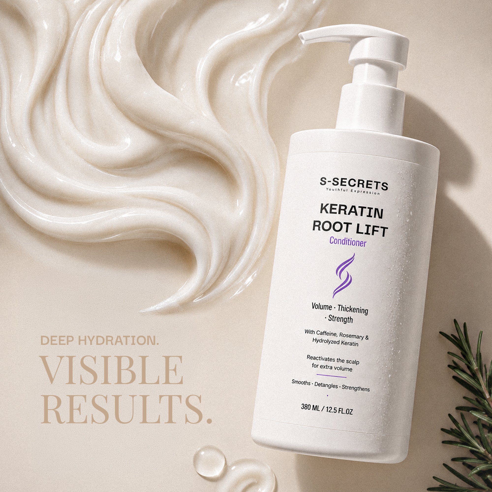 S-Secrets Keratin Root Lift Conditioner | Premium Non-Toxic, Volume, Thickness and Deep Nourishment | All Hair Types