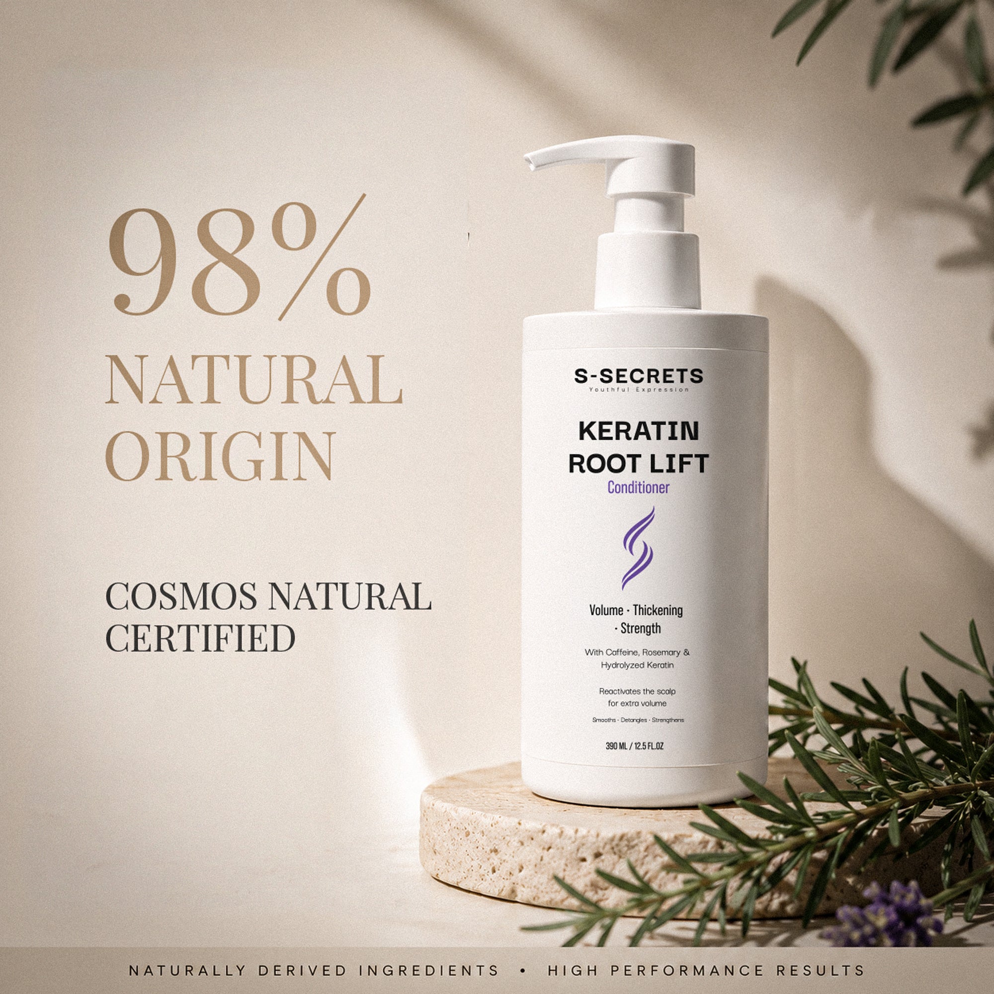 S-Secrets Keratin Root Lift Conditioner | Premium Non-Toxic, Volume, Thickness and Deep Nourishment | All Hair Types