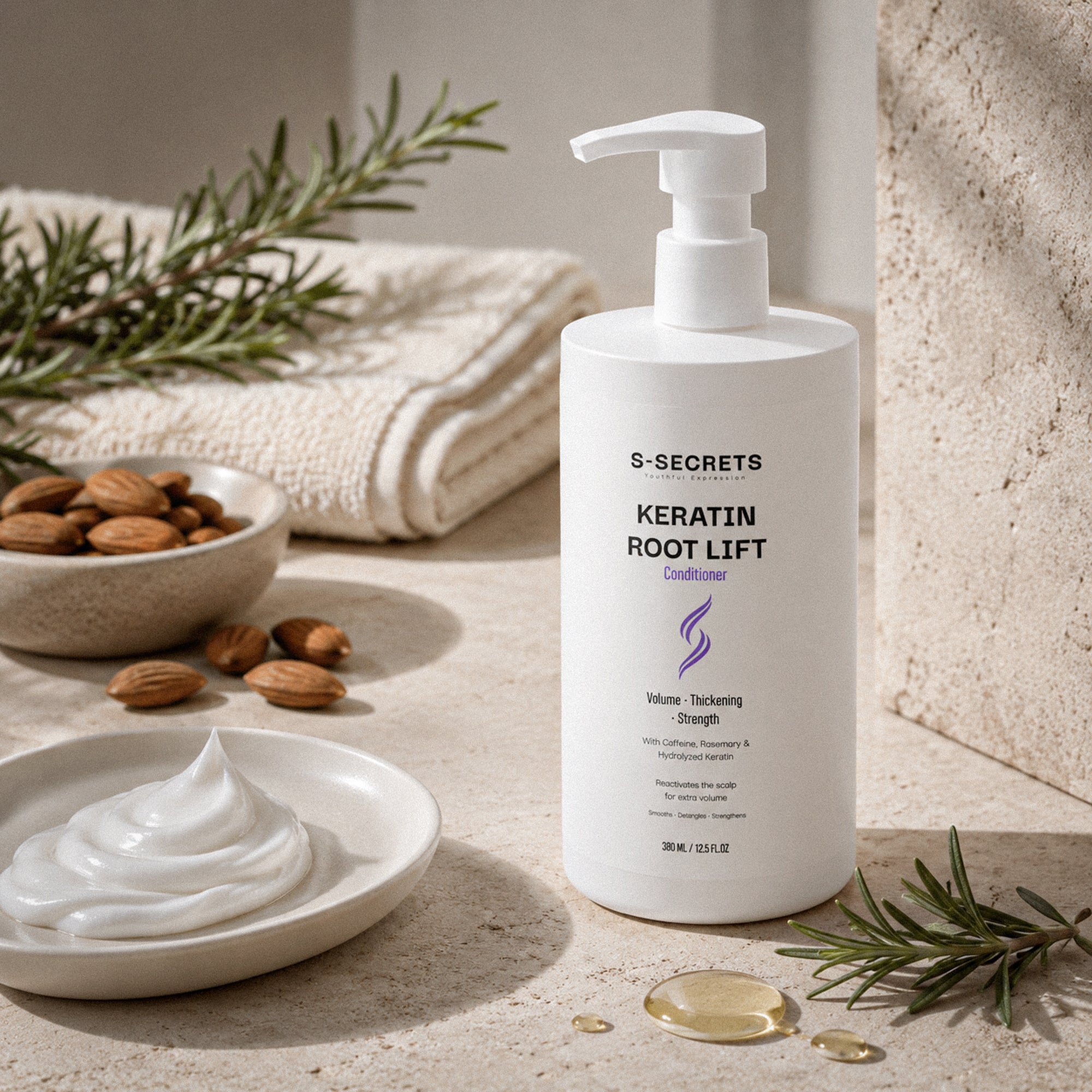 S-Secrets Keratin Root Lift Conditioner | Premium Non-Toxic, Volume, Thickness and Deep Nourishment | All Hair Types
