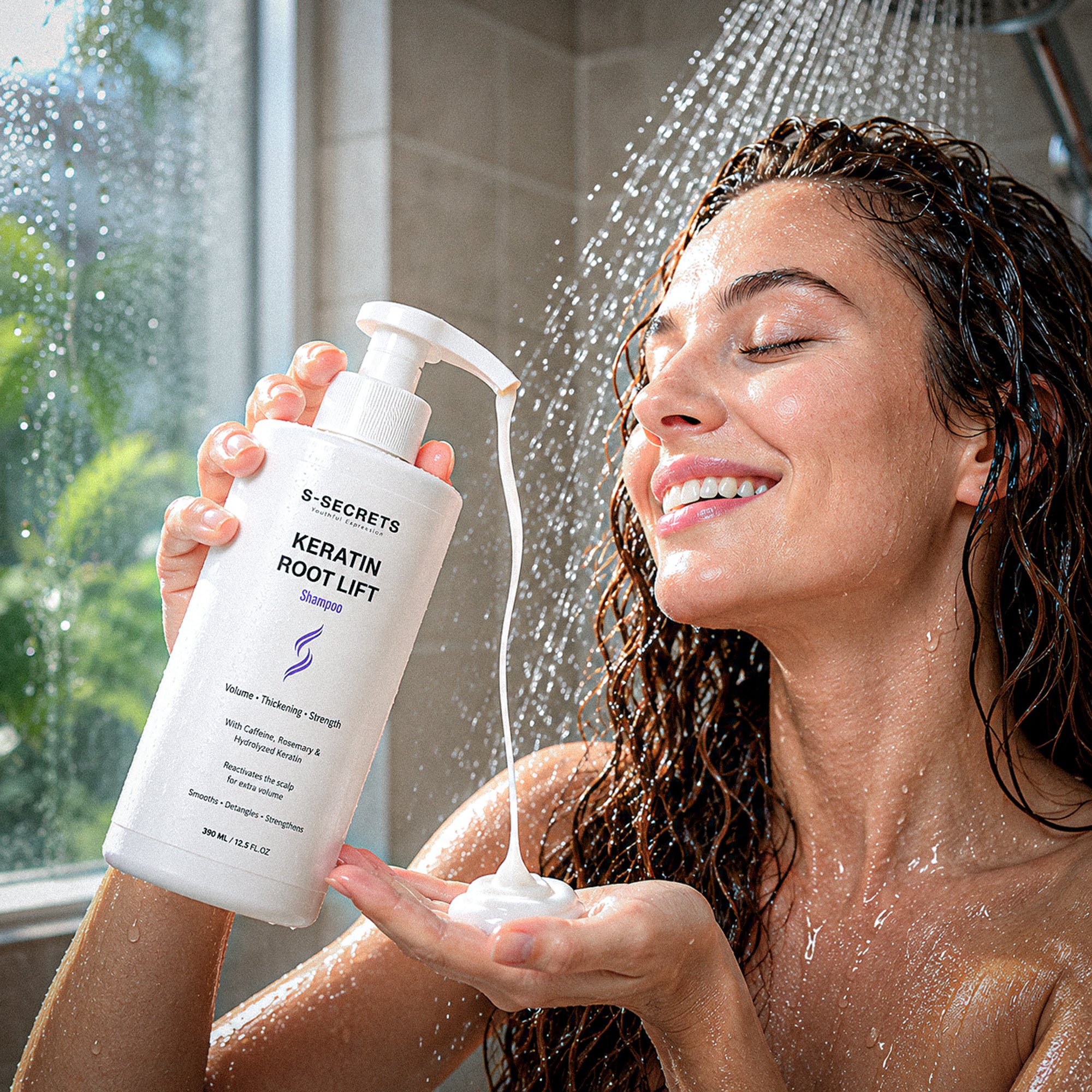 S-Secrets Keratin Root Lift Shampoo | Premium Non-Toxic, Volume, Thickness and Strength | All Hair Types
