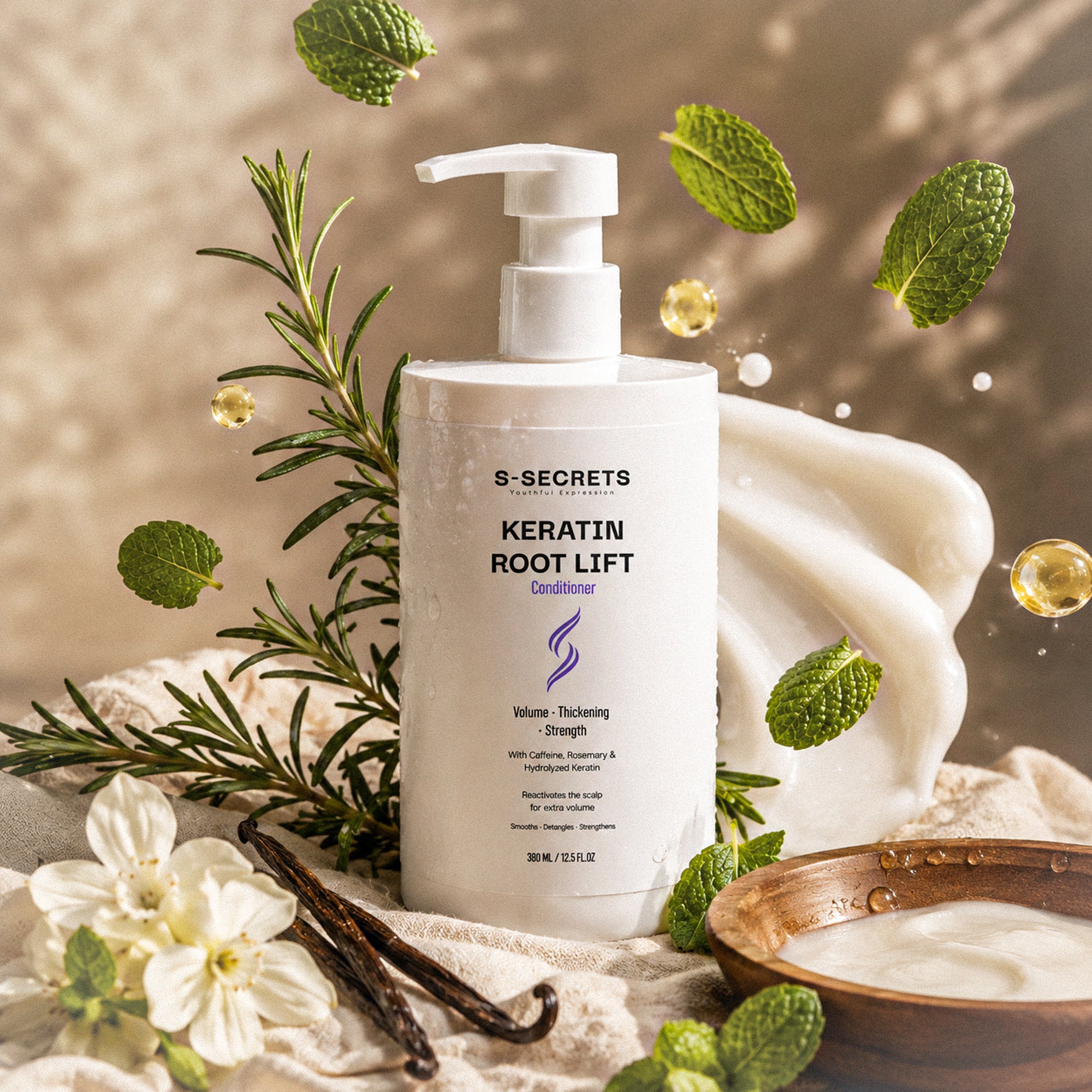 S-Secrets Keratin Root Lift Conditioner | Premium Non-Toxic, Volume, Thickness and Deep Nourishment | All Hair Types