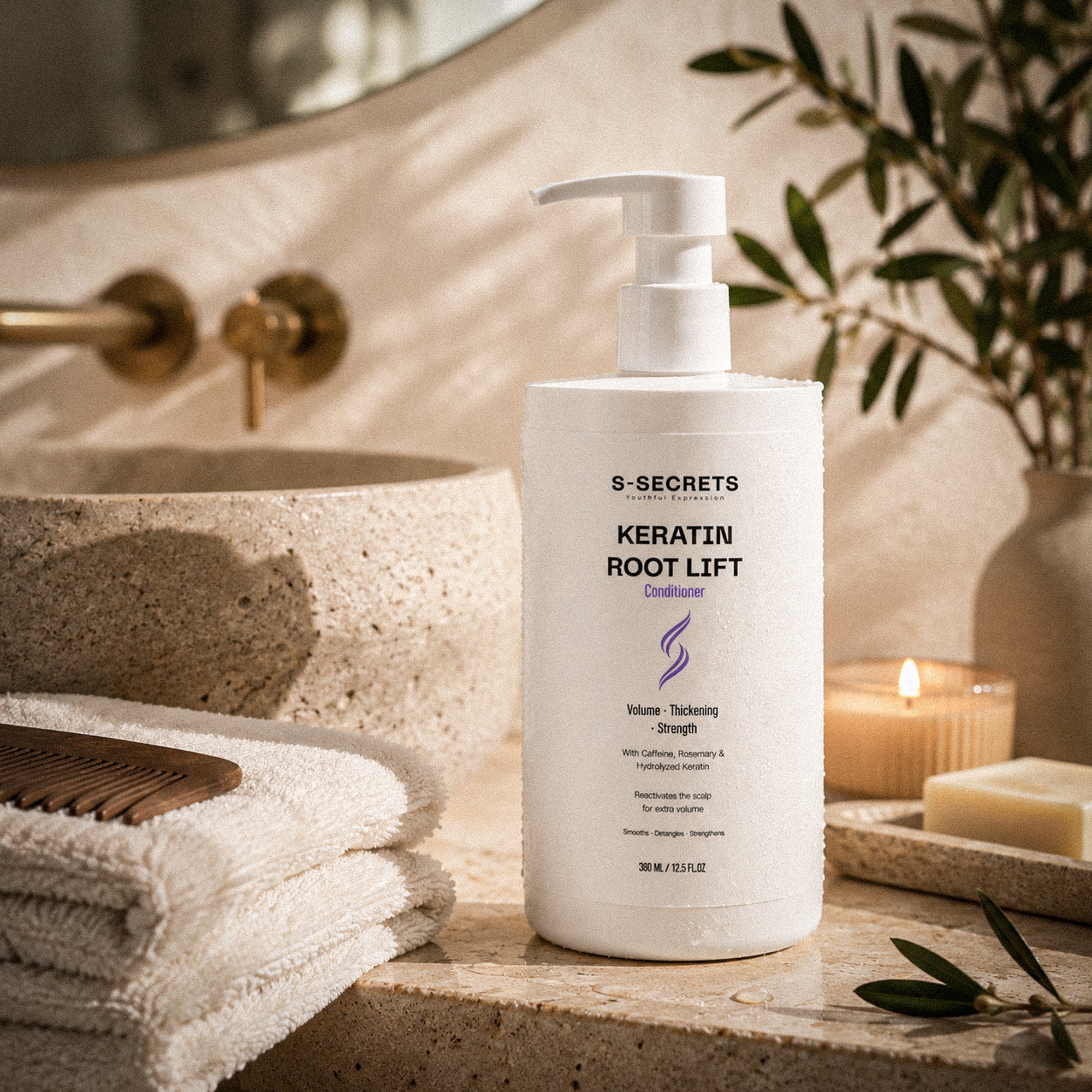 S-Secrets Keratin Root Lift Conditioner | Premium Non-Toxic, Volume, Thickness and Deep Nourishment | All Hair Types