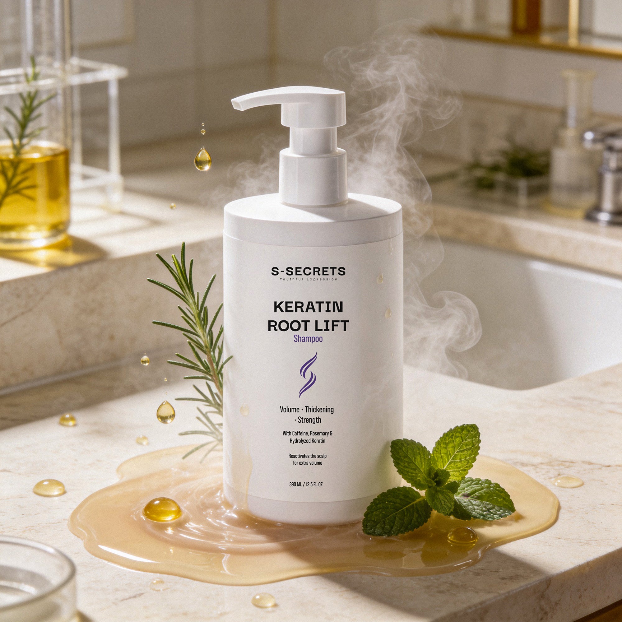 S-Secrets Keratin Root Lift Shampoo | Premium Non-Toxic, Volume, Thickness and Strength | All Hair Types
