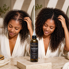 Caffeine Hair Growth Oil before and after results