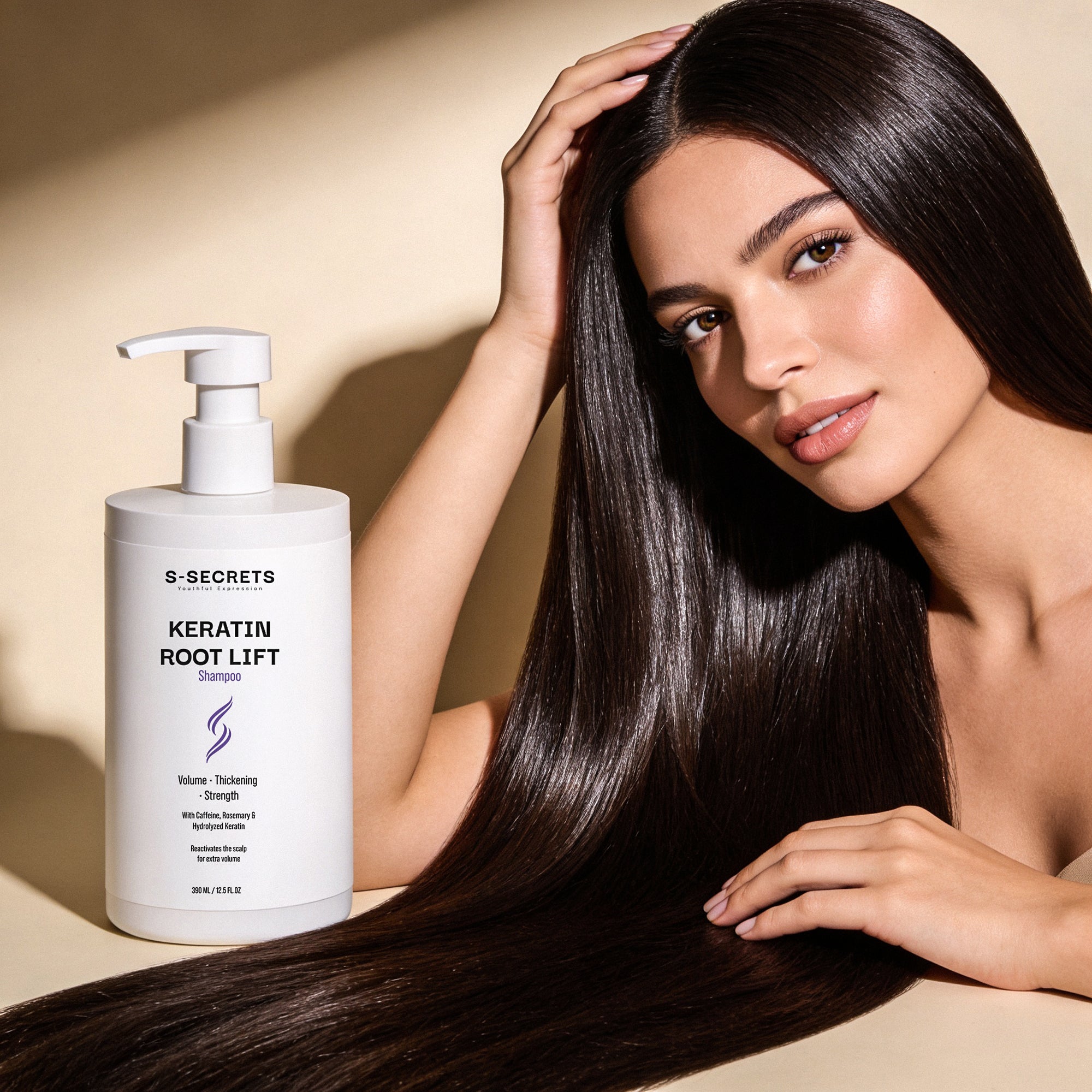 S-Secrets Keratin Root Lift Shampoo | Premium Non-Toxic, Volume, Thickness and Strength | All Hair Types
