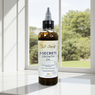 S-Secrets Scalp Stimulator Hair Growth Oil 4oz, Herbs, Biotin, essential oils For All Hair Types