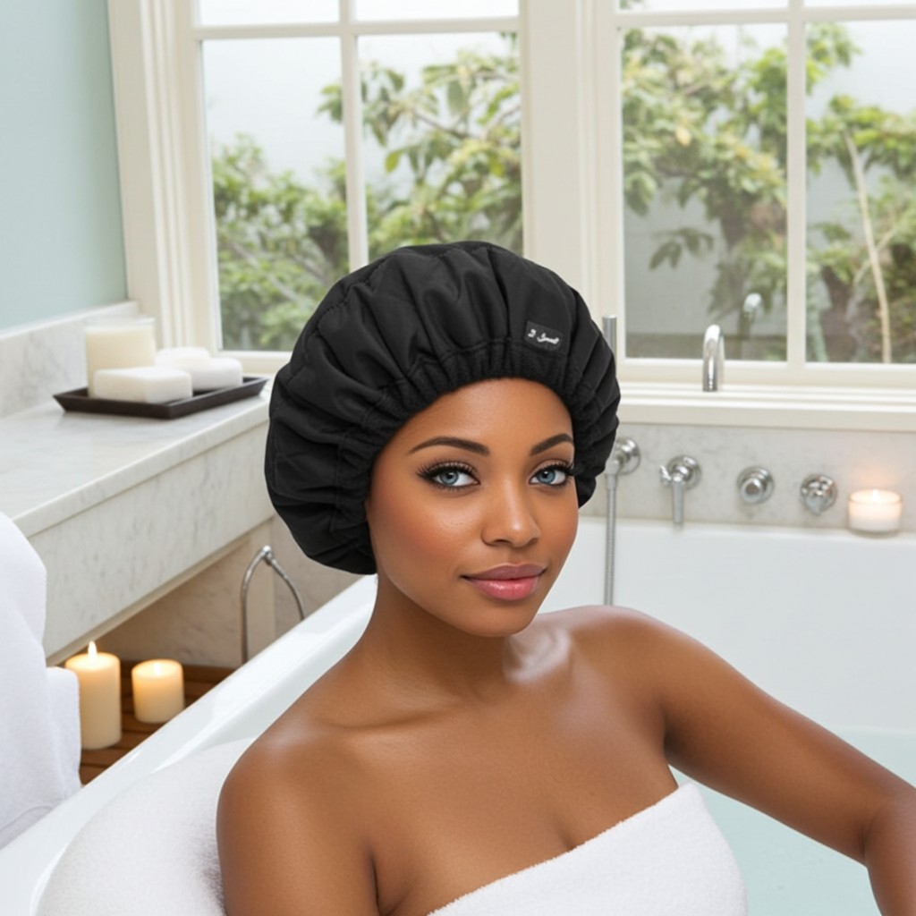 S-Secrets Flaxseed Deep Conditioning Heat/Steam Cap – Cordless, Microwave-Ready Spa Cap for Deep Moisture, Elasticity, and Healthy Hair Growth