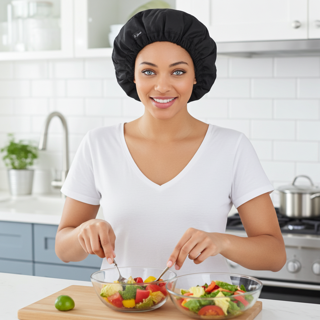 S-Secrets Flaxseed Deep Conditioning Heat/Steam Cap – Cordless, Microwave-Ready Spa Cap for Deep Moisture, Elasticity, and Healthy Hair Growth