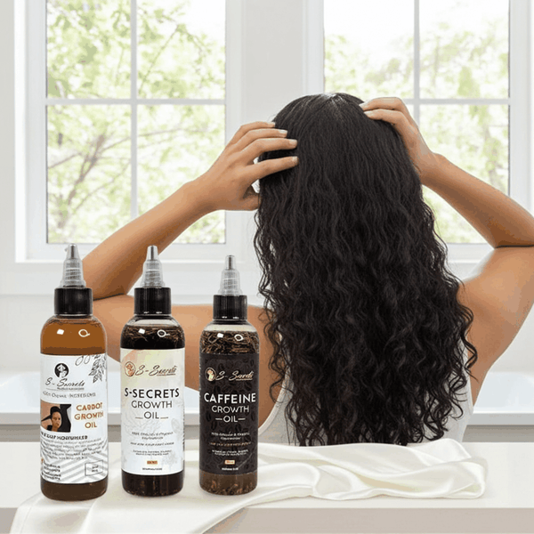Hair Growth Oil Bundle - Ultimate 3 x 4oz Bottles with Biotin