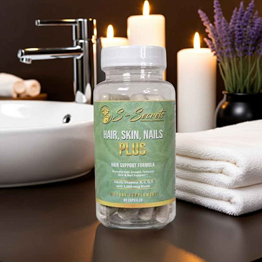 Women and Men Hair, Skin, Nails Plus Extra Strength Biotin 5000mcg, Vitamin A, C, D, E, Zinc