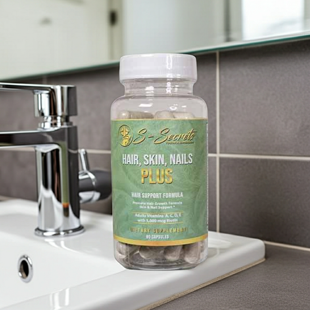 Women and Men Hair, Skin, Nails Plus Extra Strength Biotin 5000mcg, Vitamin A, C, D, E, Zinc