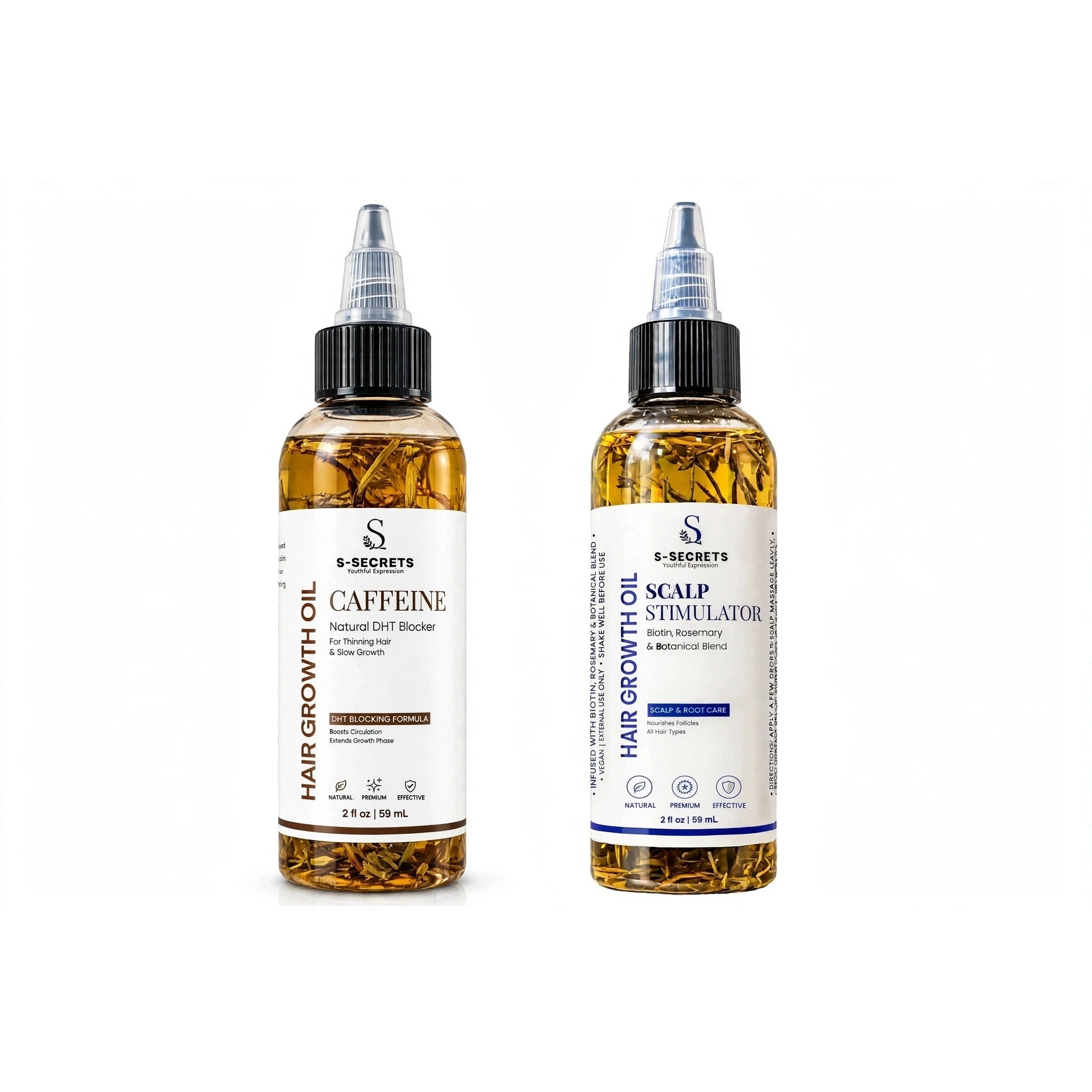 Caffeine Plus Scalp Stimulator Bundle 2oz bottle front